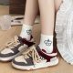 White Cute Socks Short Women's Mesh Summer Thin Cotton Sports Style South Korea Boneless Low-cut Short Socks
