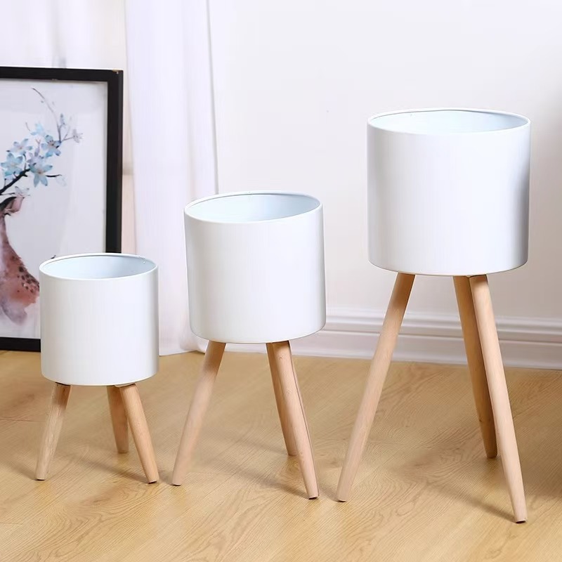 复古铁艺花瓶盆器店面装修风格花盆铁艺花架家用高档花器栽花绿植