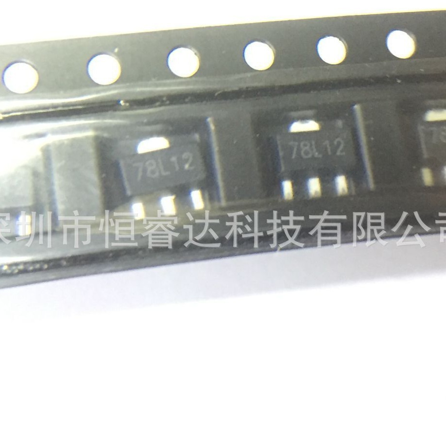 CJ/长电原装三端稳压管 CJ78L12 78L12 SOT-89 贴片三极管 电源IC