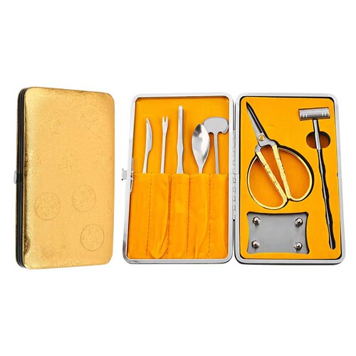 Wholesale Manufacturer Stainless Steel Crab Eight-Piece Eating Crab Tools Set Crab Pincers Crab Clips Crab Needles