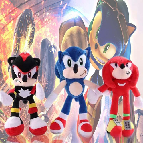 New Sonic the Hedgehog Tails Nack Plush Toy, Super Sonic, Children's Gift
