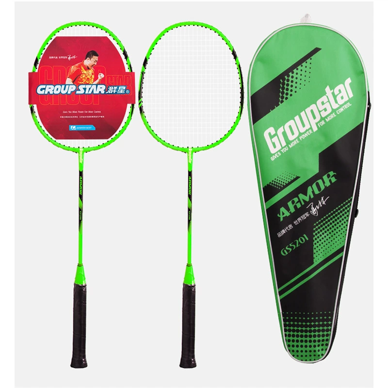 Metal ultra light school racket for badminton for training
