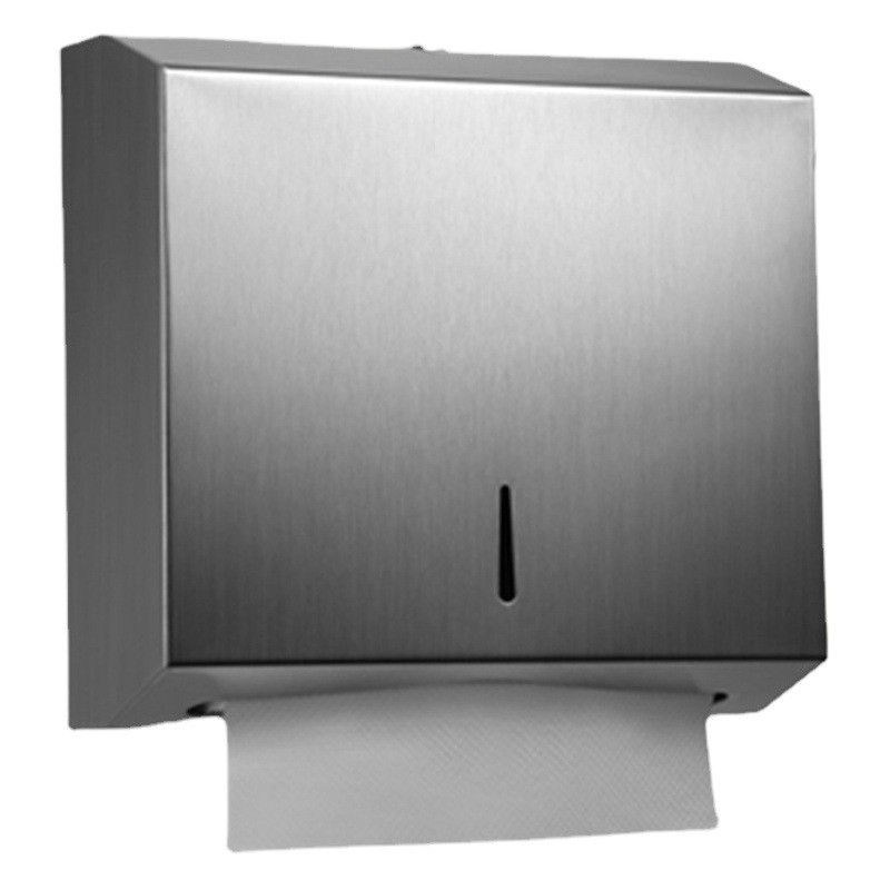 Dispensador de pañuelos cuadrado de acero inoxidable 304 para baño público