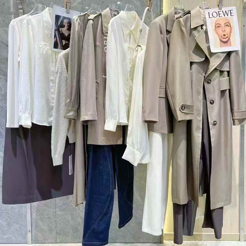 25 Spring Osage Light Luxury Fashion Trendy Trench Coat suit dress Sweater Trousers Miscellaneous Mixed Batch Clearance Goods