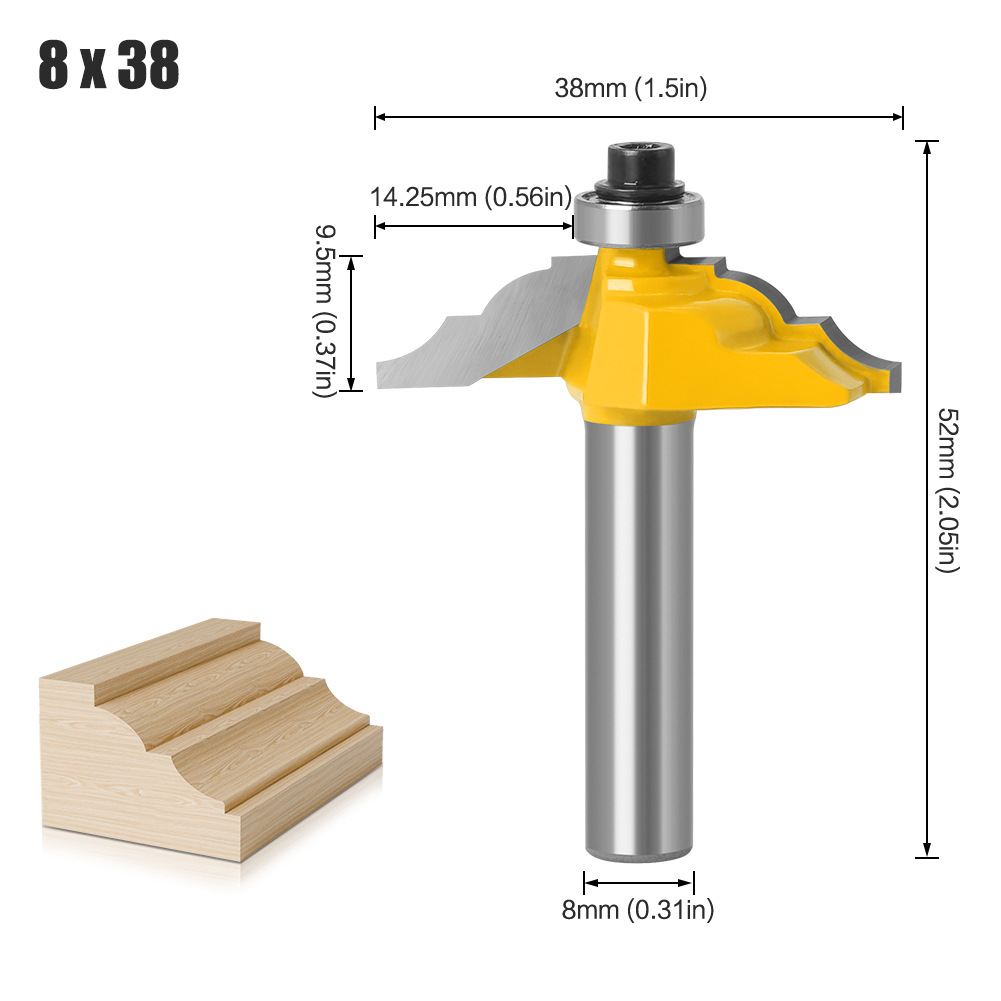 8mm mango línea cuchillo cortador de encaje línea cuchillo gabinete puerta panel carpintería cuchillo Gong cuchillo