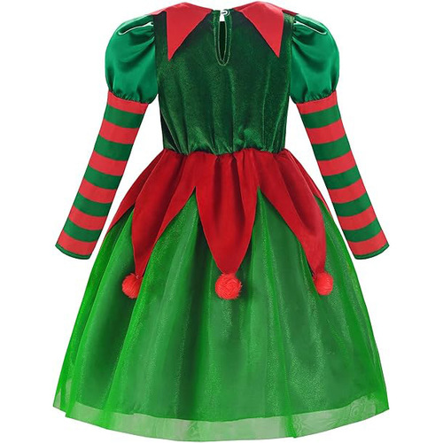European and American Christmas elves children's clothing Santa Claus little helper Christmas elves dress girls set