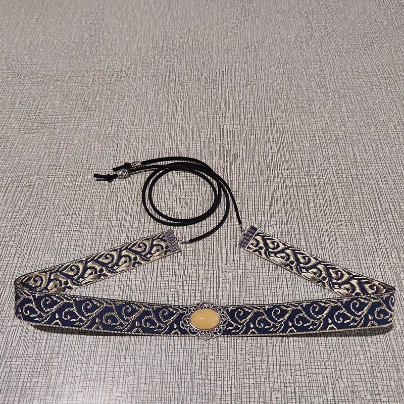 Niños Song vestidos antiguos toque de cabeza frente correa de pelo frente correa de pelo para niños vestidos antiguos de estilo Han2025 nuevos joyas de cejas