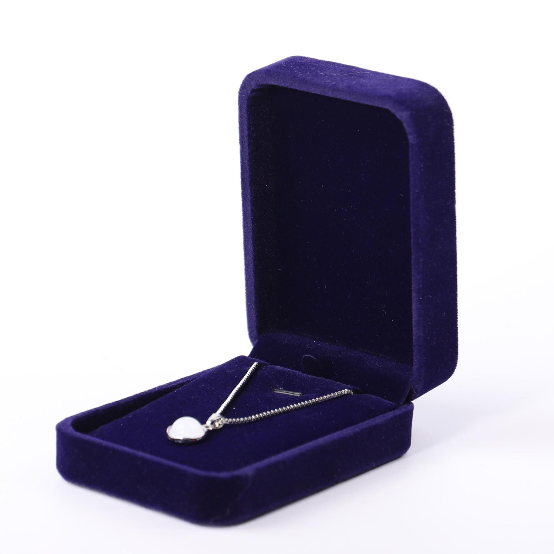 Fuente fábrica venta directa franela joyería caja de embalaje collar pendientes caja de anillo pulsera colgante caja de cadena de mano al por mayor