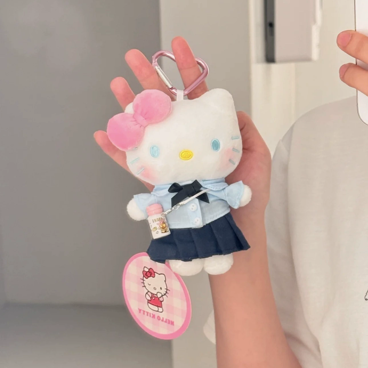 Hello Kitty, sanrio, оригинальная плюшевая подвеска, кукла, брелок, украшение сумки