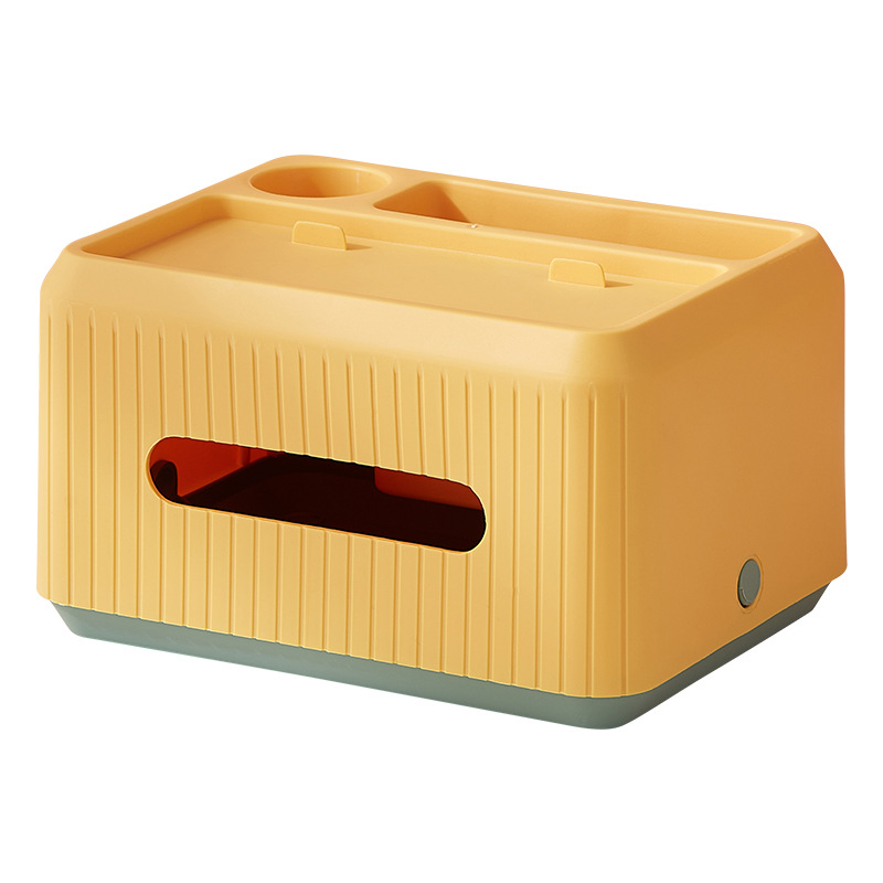 Caja de toallas de almacenamiento de dormitorio multifuncional creativa simple y lujosa caja de extracción de papel de almacenamiento de control remoto de cocina de escritorio
