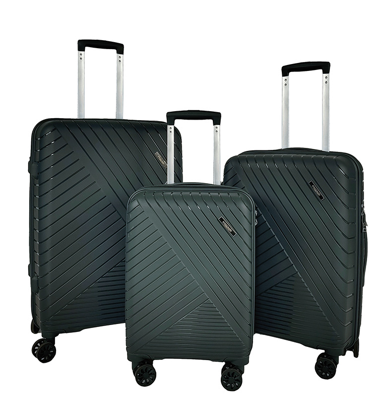 Maleta de embarque Caja madre de PP multifuncional femenina de 18 pulgadas Caja de contraseña a prueba de explosiones de tres piezas para estudiantes varones de alto valor