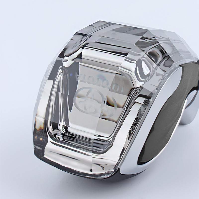 14-21 cabeza de engranaje de cristal angkewei con cabeza de engranaje weilang emisor de luz cabeza de engranaje de palanca de engranaje de mano modificada