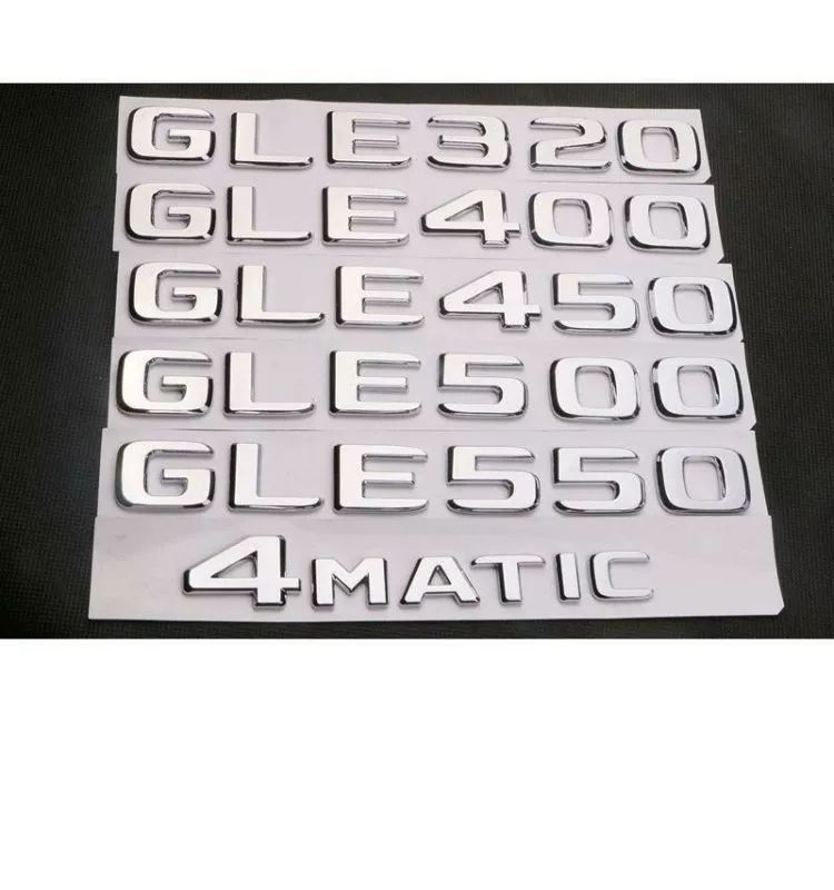 Mercedes-Benz GLE320 GLE350 GLE400 GLE450 GLE500 GLE550 car emblem, lettering, and rear badge