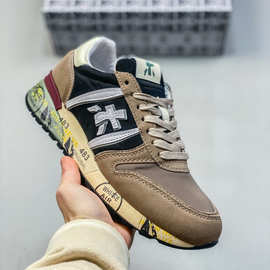 莆田跨境普瑞米亚达男鞋百搭舒适厚底透气复古反绒皮休闲运动鞋