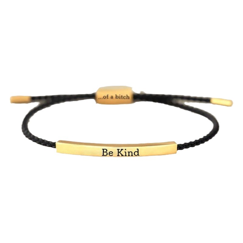 Nuevo producto transfronterizo Be... De un Bi♥CH letras mano tubular pulsera tejida a mano ajustable