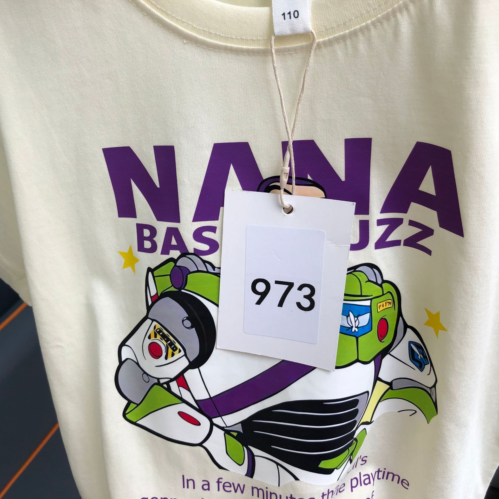 (2개) BUSTLES LIGHTYEAR CARTOON 미국식 반팔 티셔츠 소년 및 소녀 중 및 빅 키즈 패션 브랜드 INS 여름 새로운 퓨어 코튼 반팔 티셔츠