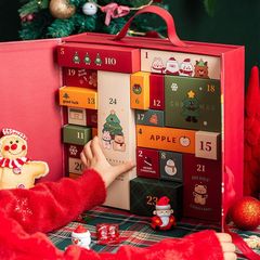 新しいクリスマスの誕生日の空の箱の盲目の箱の子供のカウントダウンのカレンダーのギフトボックスのセットは郵送して卸売りすることができます。