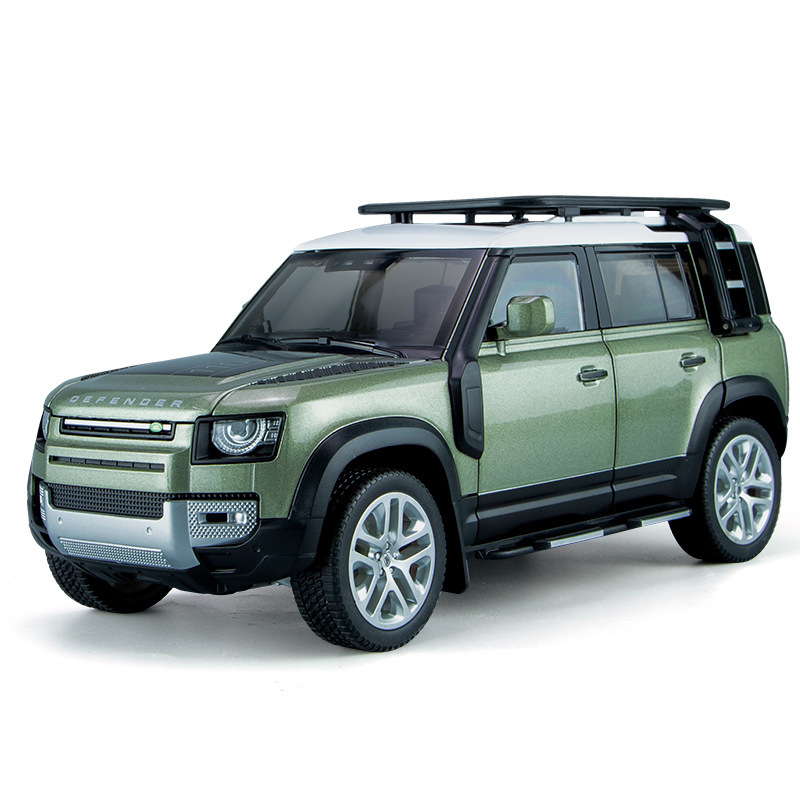 Cross-Border Foreign Trade Qiyi Q1002B Boxed 1/18 Defender Simulation Children's Sound and Light Alloy Car Model Collectible