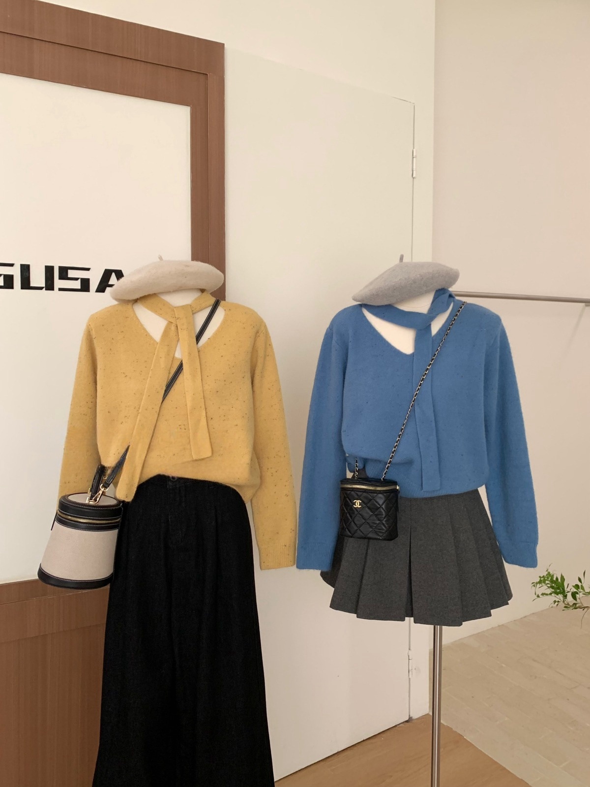 Design Sense Streamer Color Point Soft Waxy Red Sweater Women'S New V-Neck Bottoming Knitted Sweater 15 Undefined