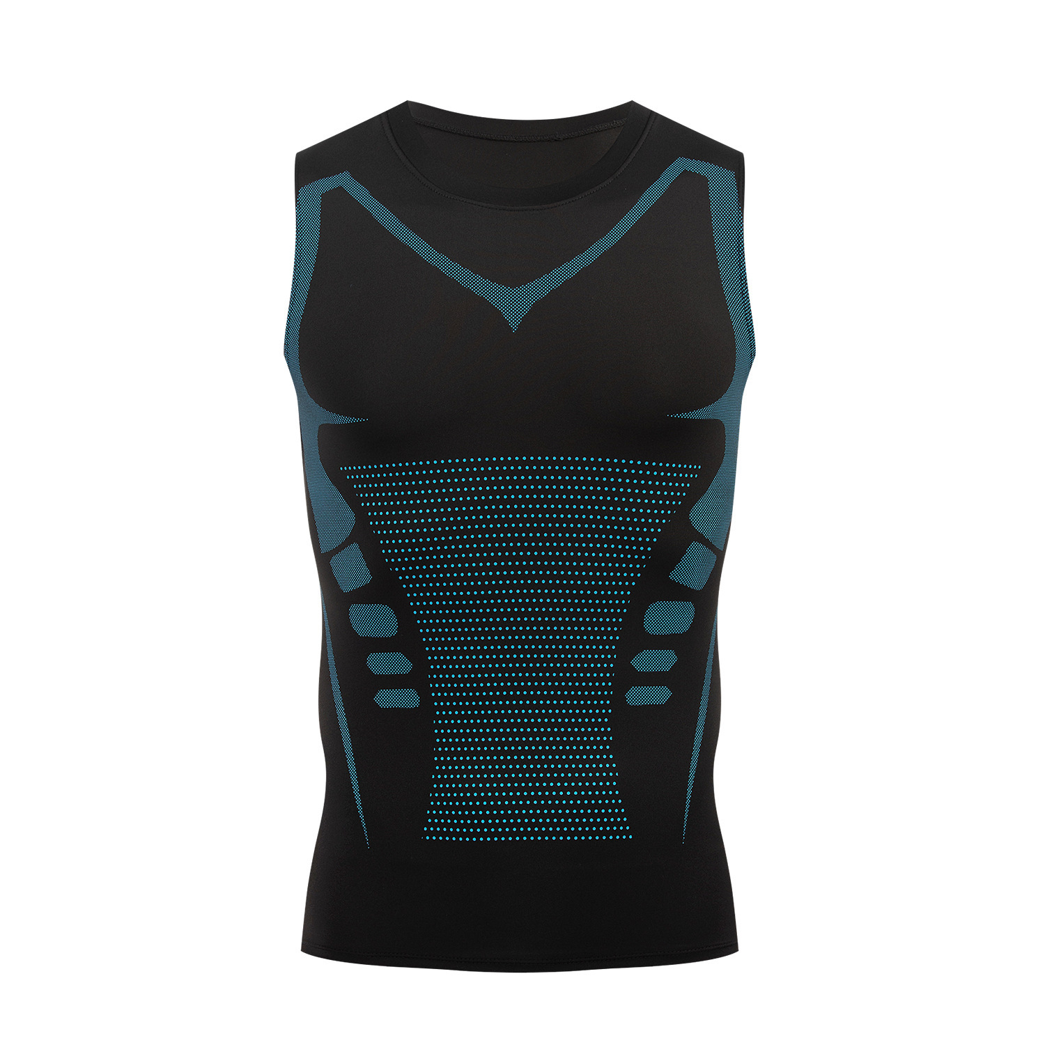 Quick-dry fitness vest for men, elastic and breathable, suitable for training, sports, sleeveless tight-fitting shirt for running and basketball