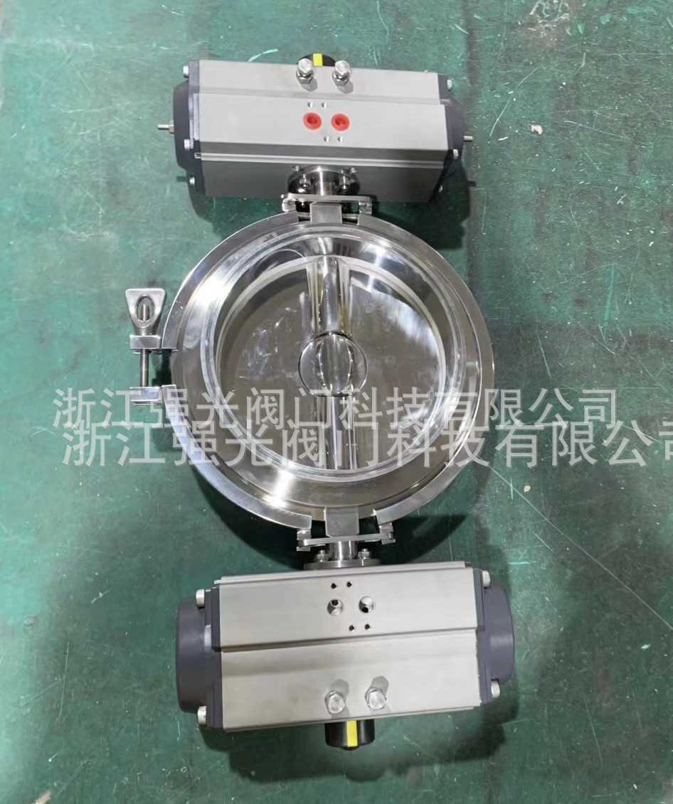 卫生级，双转子气动计量阀，双转子气动计量蝶阀，304/316L不锈钢
