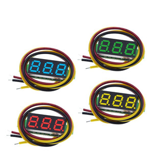 0.28-inch 3-line digital DC voltage header can be adjusted for three-line DC0-100V battery voltage table