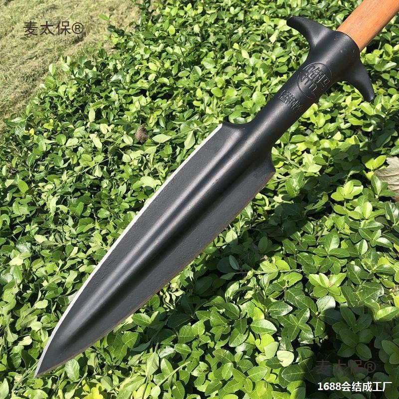 红缨头矛头户外祖鲁矛矛锻打霸王扎头矛锰钢头长矛麦太保