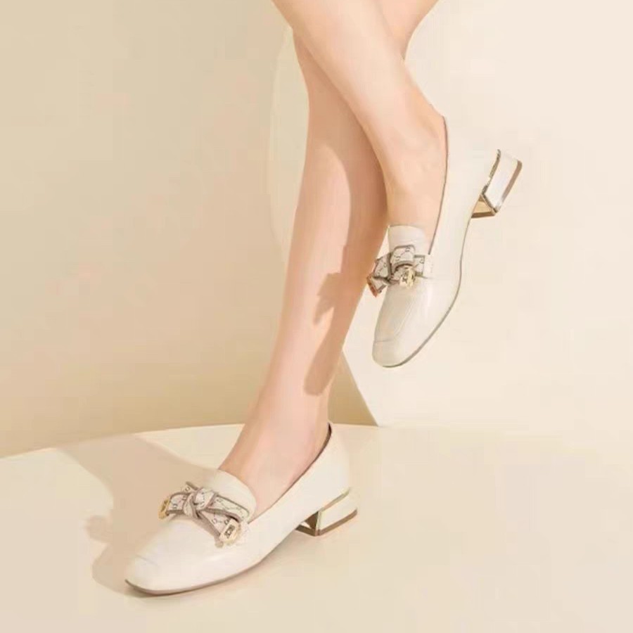 Zapatos individuales de mujer, tacones gruesos, verano de 2026 nuevos zapatos de mujer, zapatos casuales de moda, zapatos de Lefour, zapatos cómodos con suela suave