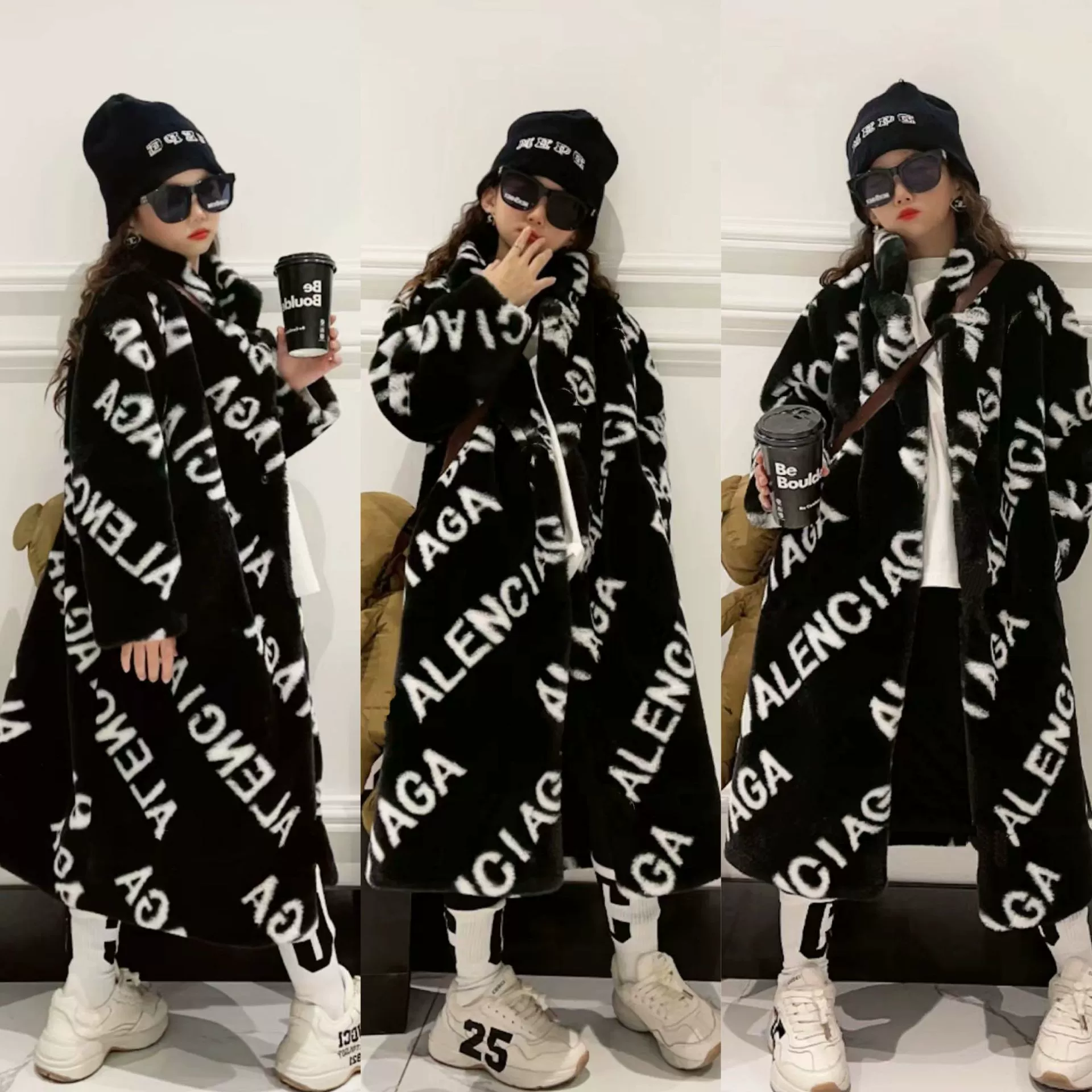 Детское зимнее пальто, куртка, свитер, детская одежда,Oversize, увеличенная толщина