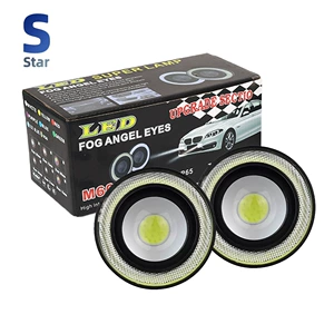 COB Angel Eye halqalı 76mm avtomobil LED duman faraları, 3 düym.
