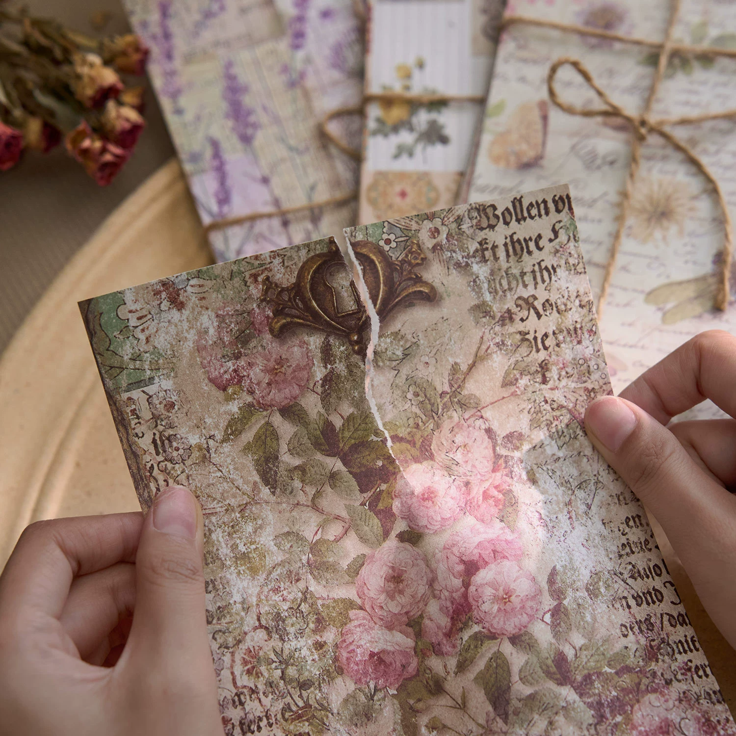 Стейк из бумаги Материал Ретро Dream Series Европа и Америка Ретро INS Руководство DIY Декор Материал Бумага Бумага
