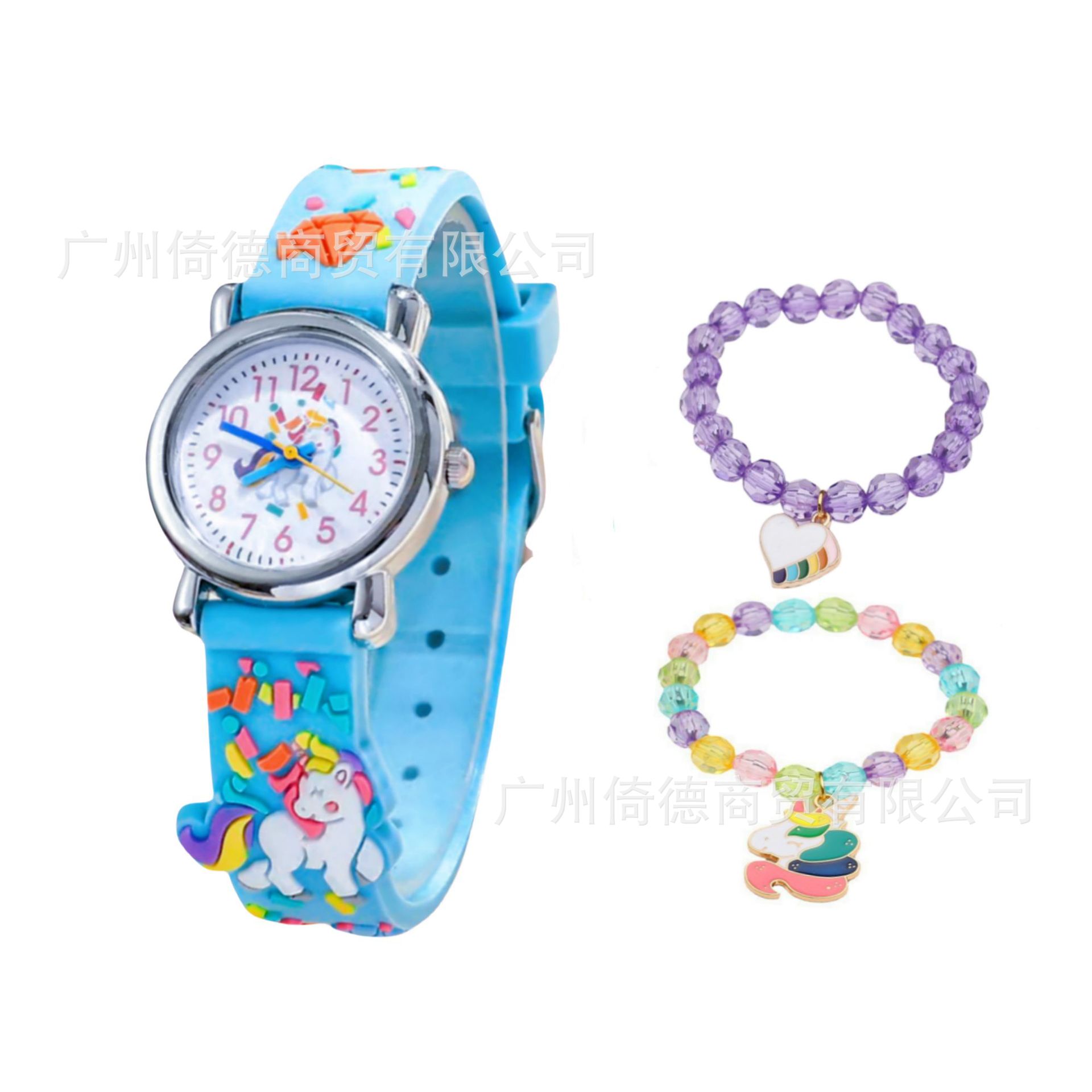 3D 부티크 다이아몬드 꽃 (블루 시계 크리스탈 체인 2 상자)