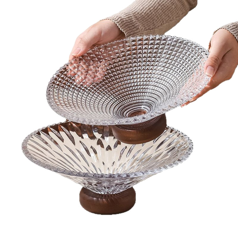 果物皿のリビングルームの家庭用プラスチックキャンディー皿の果物皿の高颜値キャンディーの間食収納棚|undefined