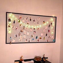 铁网网架幼儿装饰饰品照片墙挂网网格货架铁架收纳铁丝網片展示架