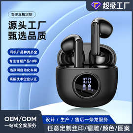 新款Y20双唛ENC降噪蓝牙耳机私模半入耳带LED电量显示TWS跨境热销