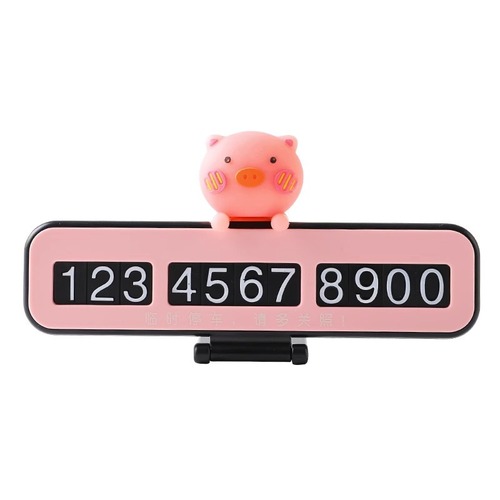 Temporary parking number plate relocation phone car-mounted vehicle creative interior decoration supplies full set interior ornament