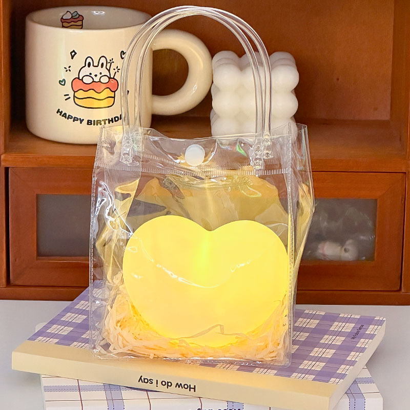 Luz de noche de vinilo de dibujos animados creativo de cabecera faro Internet celebridad juguetes luminosos para niños puesto de mercado nocturno suministro al por mayor