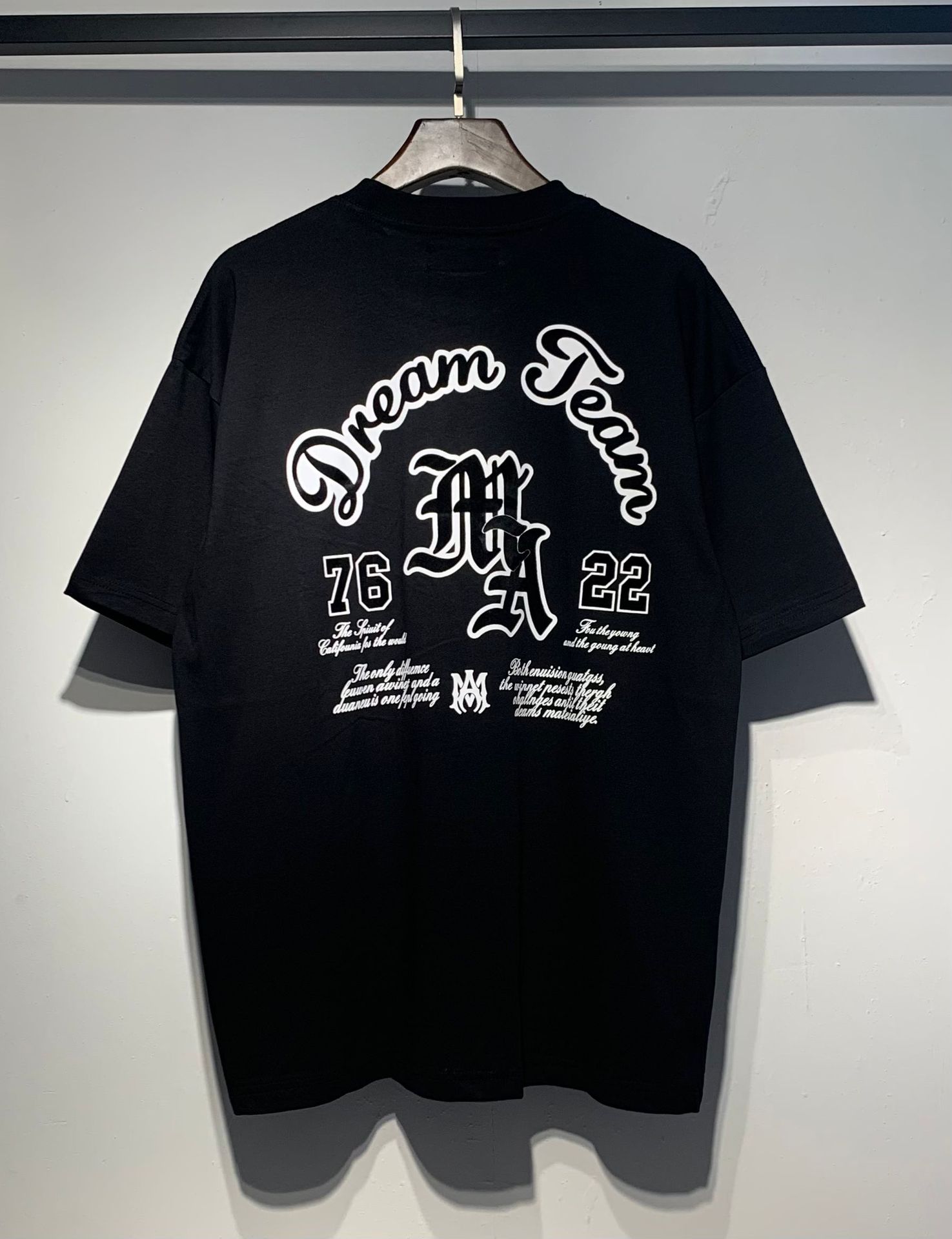 Verano nueva camiseta de manga corta impresa de letras suelta marca de moda hombre camiseta casual de media manga mujer