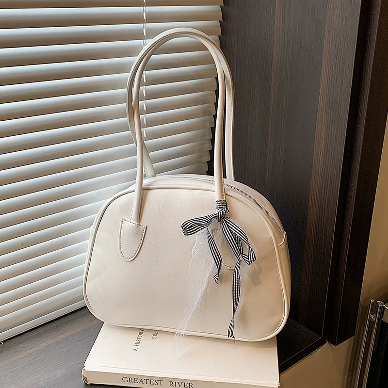 Small design handheld one-shoulder bag with bow, South Korea