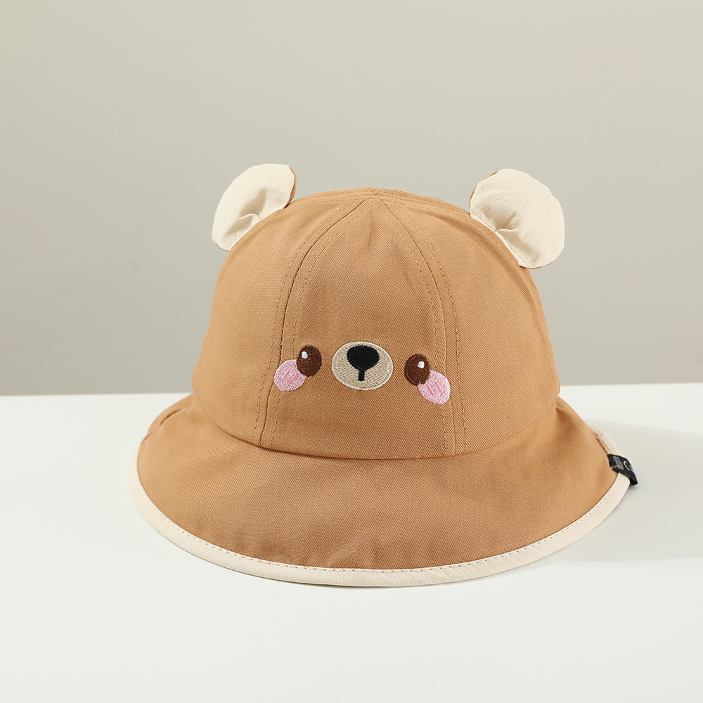 Sombrero infantil de verano de dibujos animados primavera y otoño delgado sombrero de pescador de bebés sombrero de bañera sombrero sombrero de protección solar