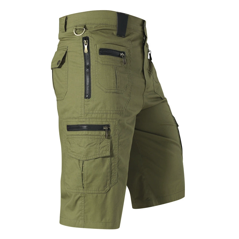 Men's summer trousers, trend cotton shorts for leisure, loose straight fit, plus size