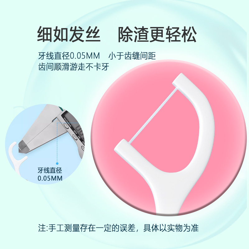 Hilo Dental Desechable Ultrafino, 50 Piezas por Caja, Paquete Familiar, Hilo Dental Portátil, Venta al por Mayor y Distribución del Fabricante