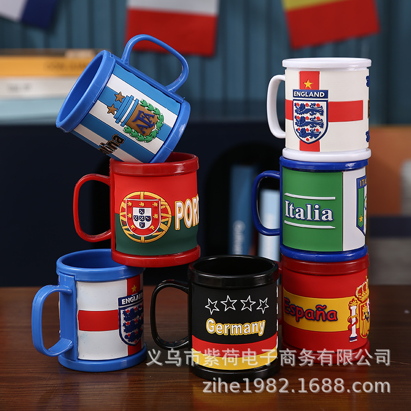 Qatar World Cup Beer Mug Mug Bar KTV Theme Decoration Small Gifts Fan Supplies