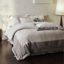 轻奢冬季加厚雕花牛奶绒四件套水貂毛拼边轻奢保暖珊瑚绒被套床品