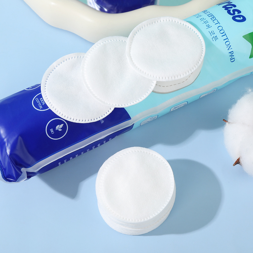 Algodón desechable transfronterizo de comercio exterior algodón desmaquilizador portátil de viaje hotel húmedo rehidratante rebanada de algodón circular