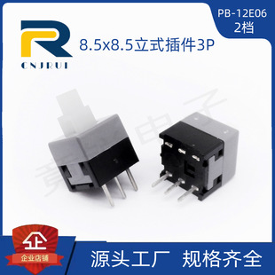Factory Direct Supply Pb-12E06 Key Switch 8.5*8.5 Single Row Three-Pin Direct Plug Button Switch