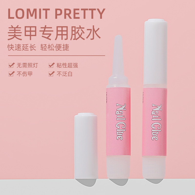 Pegamento de uñas 2G desgaste de uñas pegamento pequeño pegamento de hoja de uñas diamante-punto incrustado pegamento de diamante herramientas de manicura de uñas falsas al por mayor