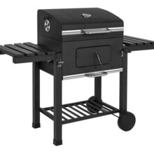 厂家供应双侧台板大型方盒炉高档烧烤炉台车方形烧烤炉烧烤架批发