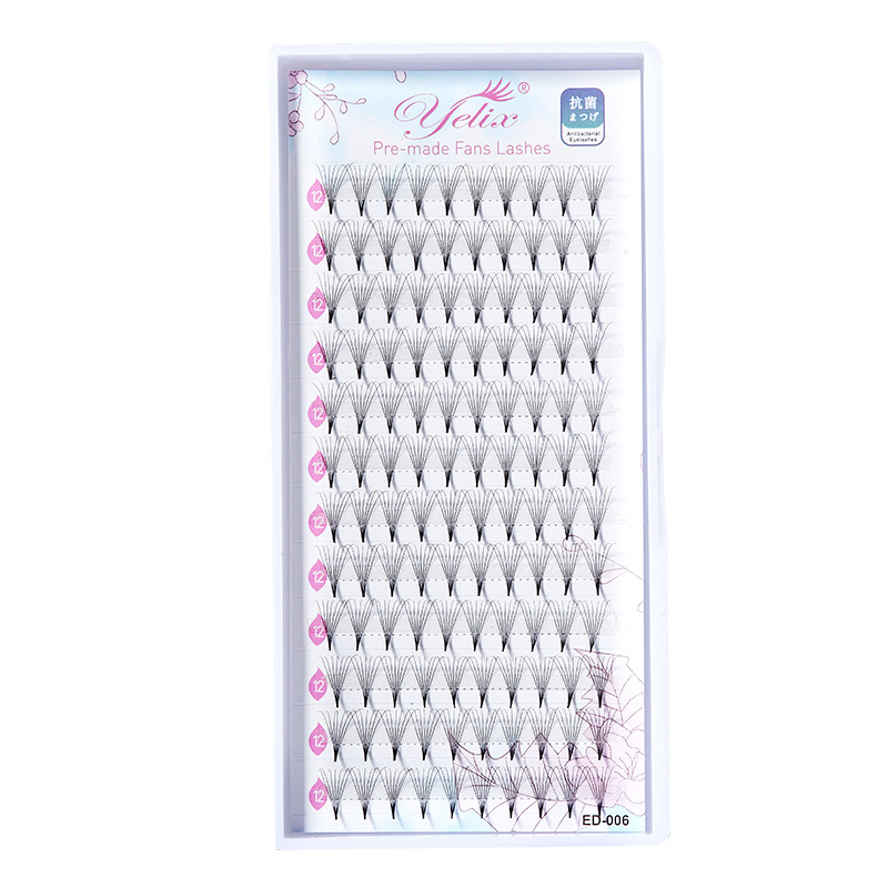 Fábrica de pestañas agudas, pestañas de injerto de un solo racimo, pestañas 0.07 natural 3D, pestañas falsas de gran capacidad al por mayor