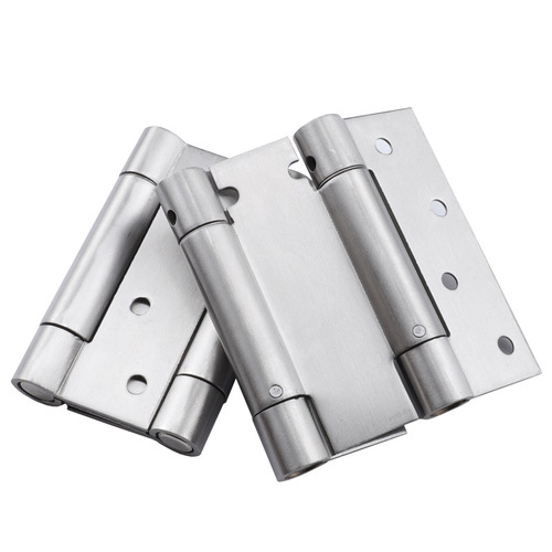 Two-way spring hinge inside and outside door opening automatic rebound hinge denim door waist door hinge stainless steel spring hinge